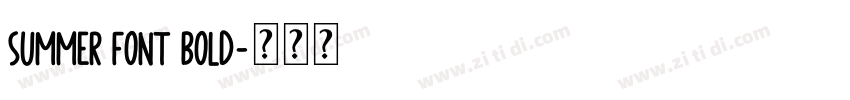 Summer Font Bold字体转换